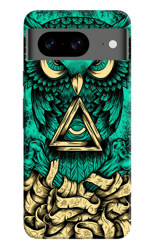 Green Owl Google Pixel 8 Back Cover