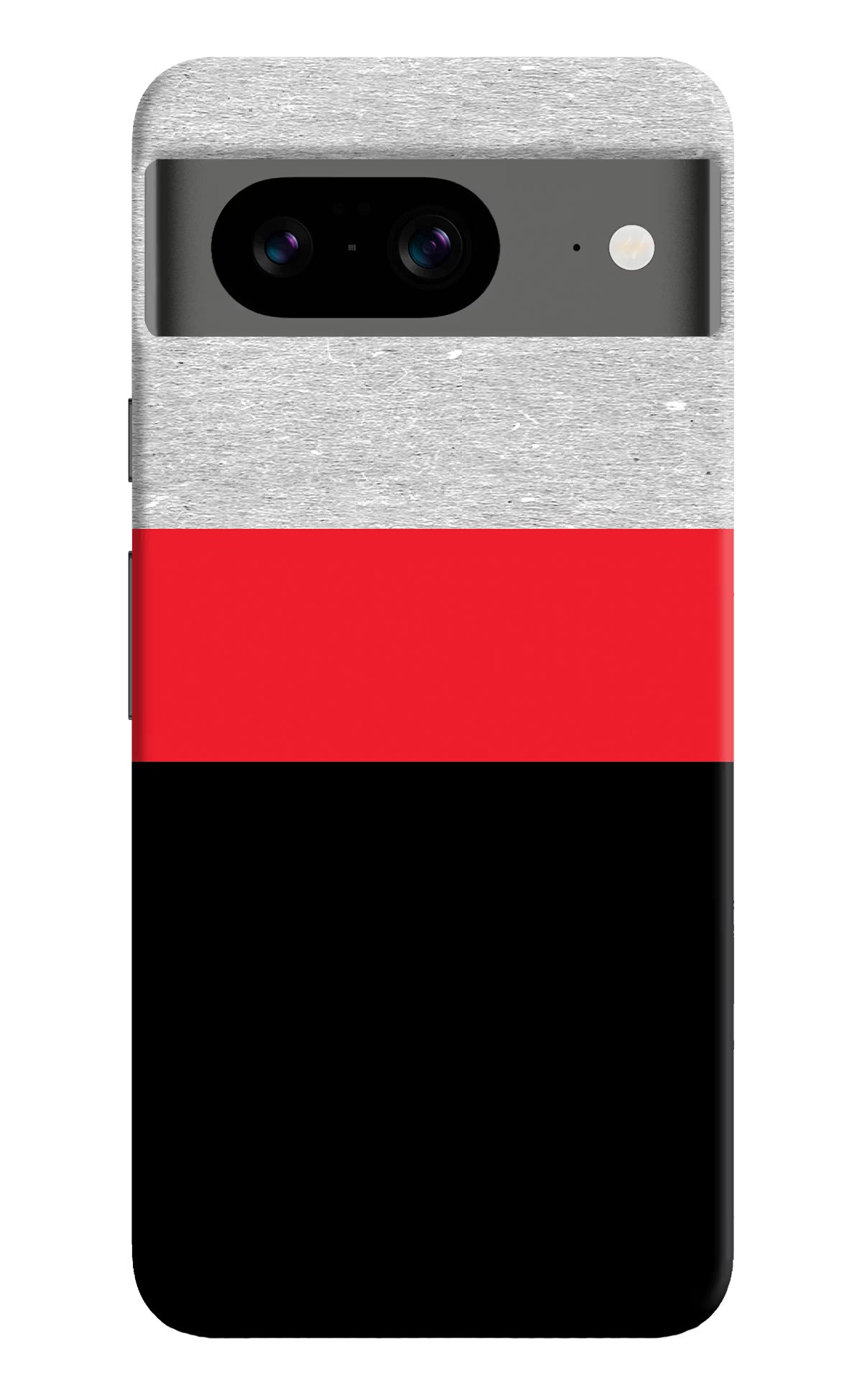 Tri Color Pattern Google Pixel 8 Hard Case Back Cover by Casekaro