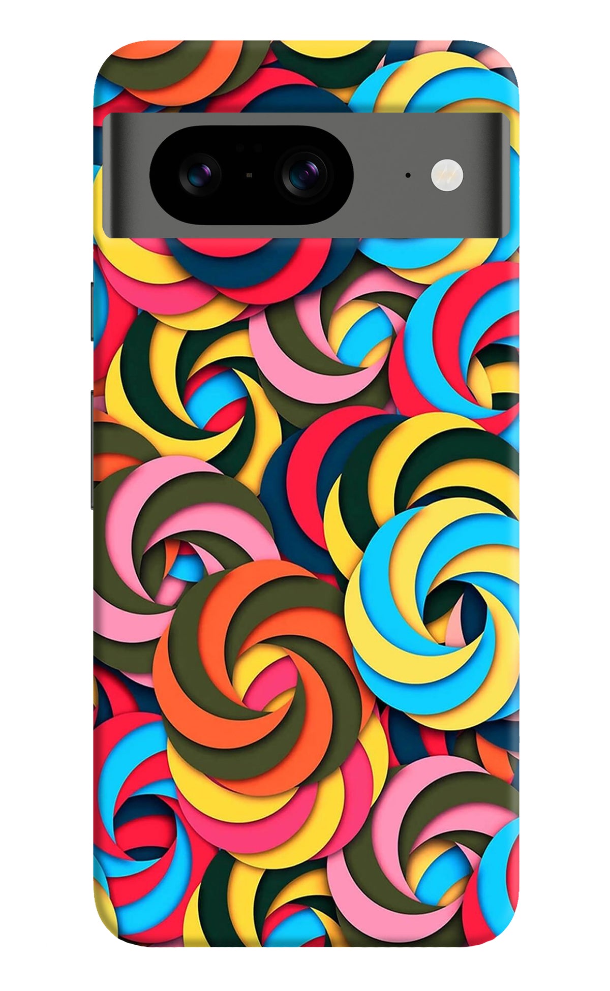 Spiral Pattern Google Pixel 8 Back Cover