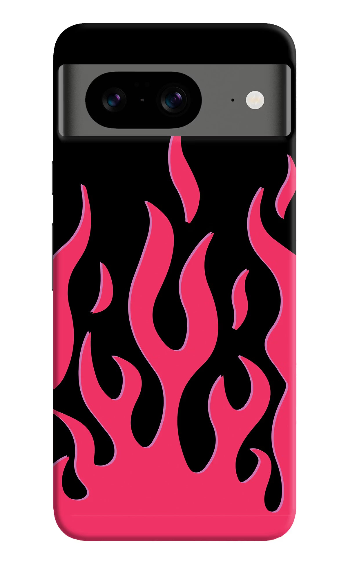Fire Flames Google Pixel 8 Hard Case Back Cover by Casekaro