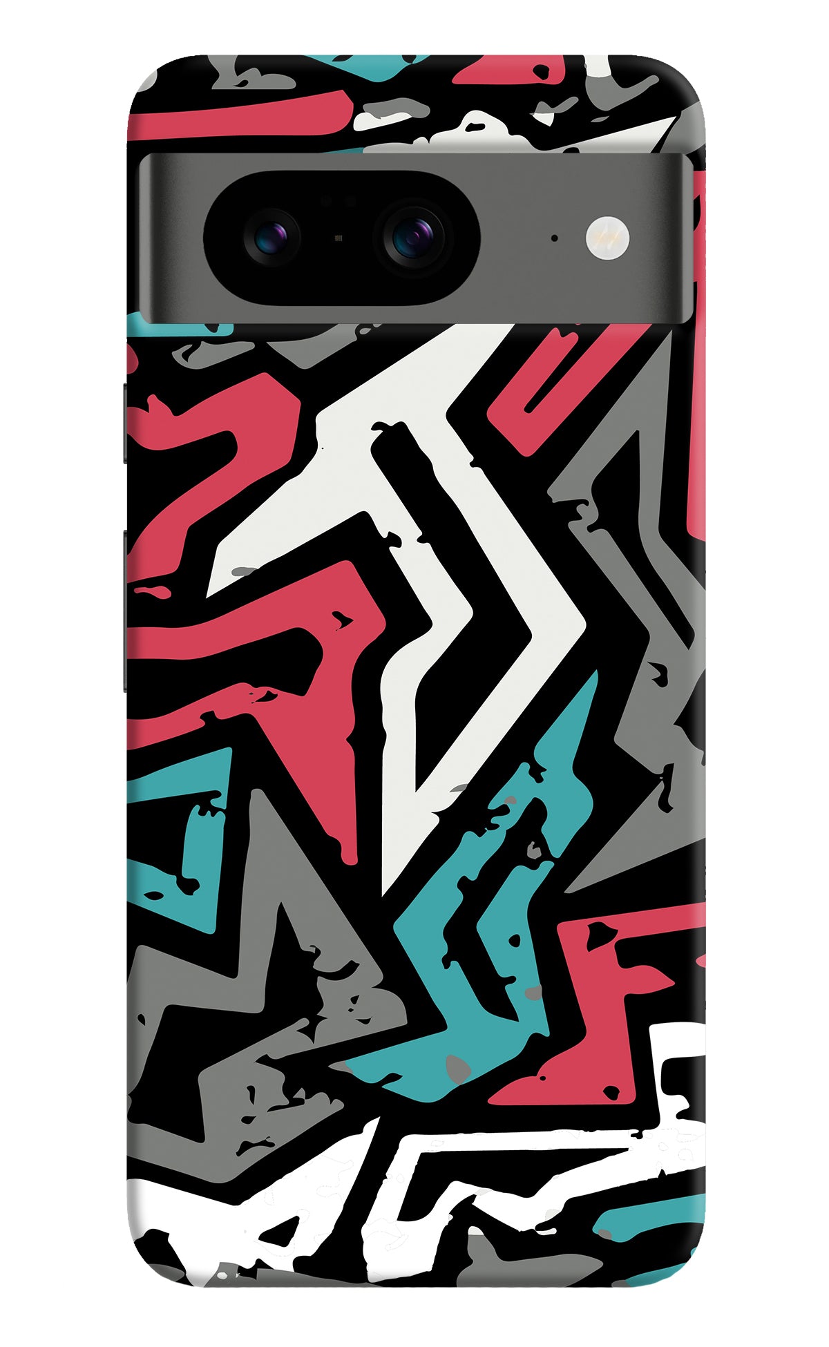 Geometric Graffiti Google Pixel 8 Back Cover