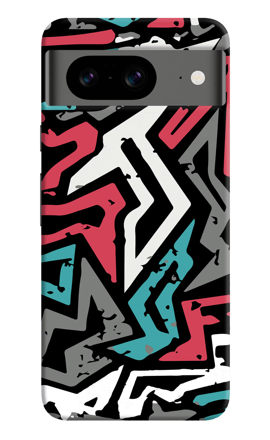 Geometric Graffiti Google Pixel 8 Back Cover, Hard case
