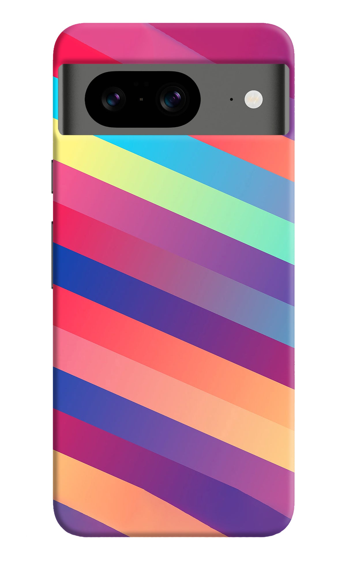 Stripes color Google Pixel 8 Back Cover