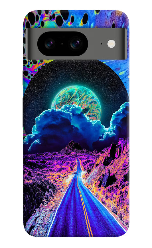 Psychedelic Painting Google Pixel 8 Hard Case Back Cover by Casekaro