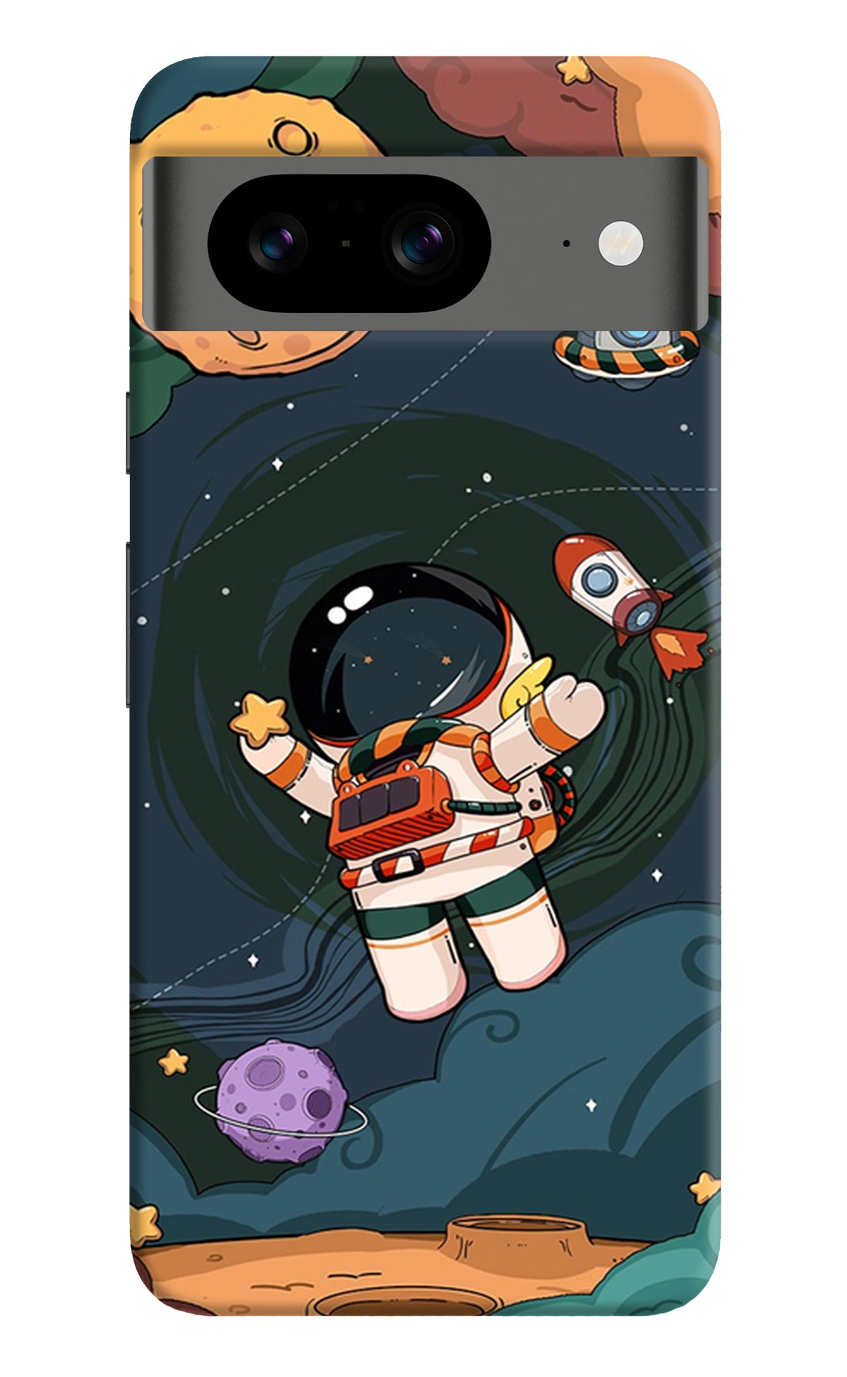 Cartoon Astronaut Google Pixel 8 Back Cover