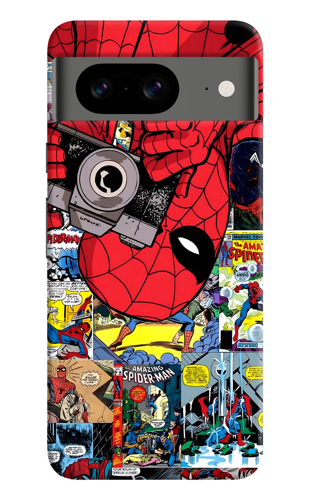Spider Man Google Pixel 8 Hard Case Back Cover by Casekaro