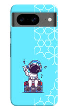 Cute Astronaut Chilling Google Pixel 8 Hard Case Back Cover by Casekaro