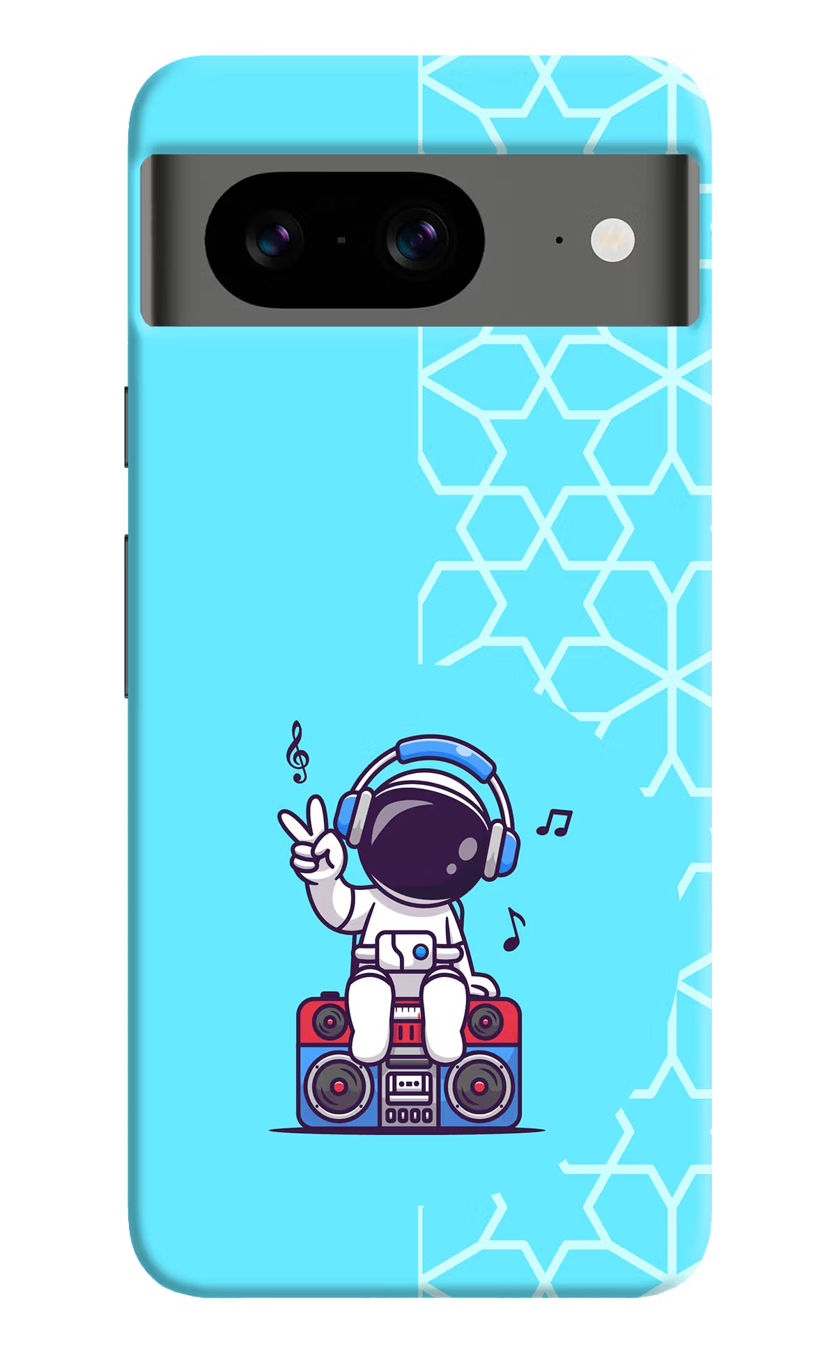 Cute Astronaut Chilling Google Pixel 8 Hard Case Back Cover by Casekaro