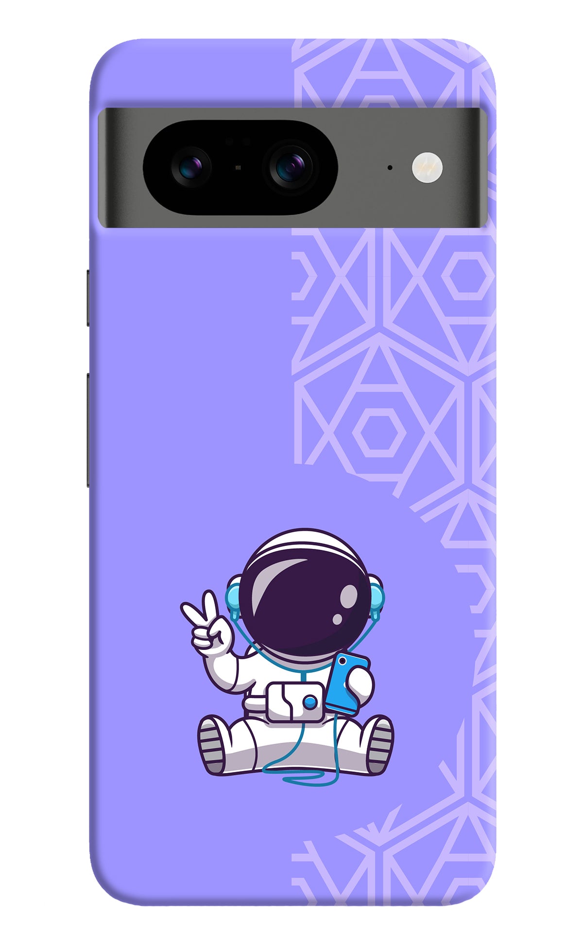 Cute Astronaut Chilling Google Pixel 8 Back Cover