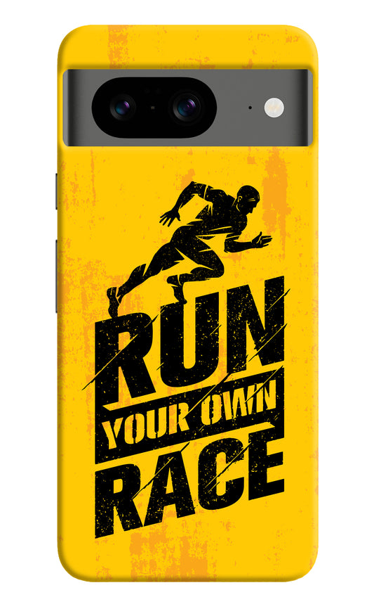 Run Your Own Race Google Pixel 8 Back Cover