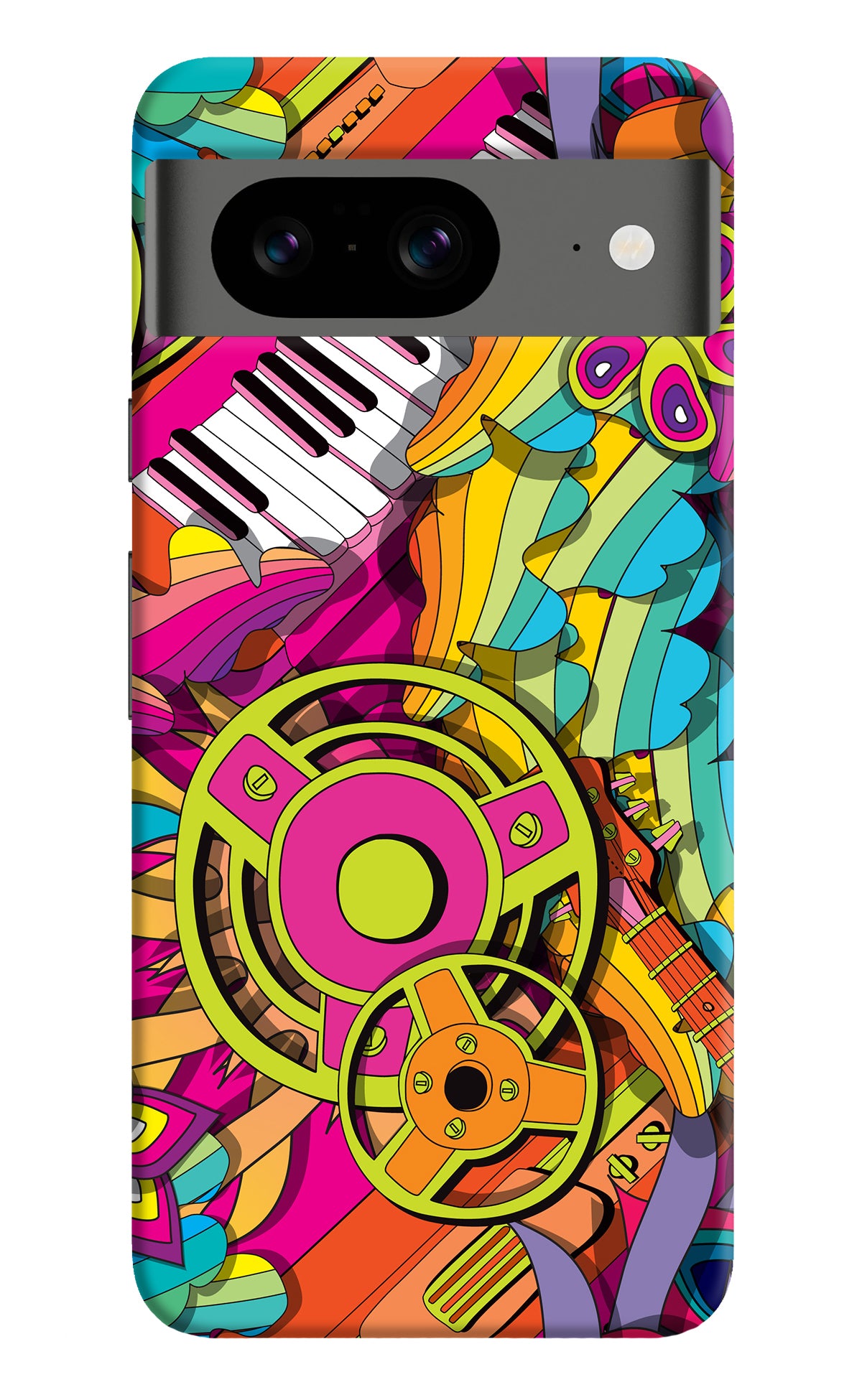 Music Doodle Google Pixel 8 Back Cover