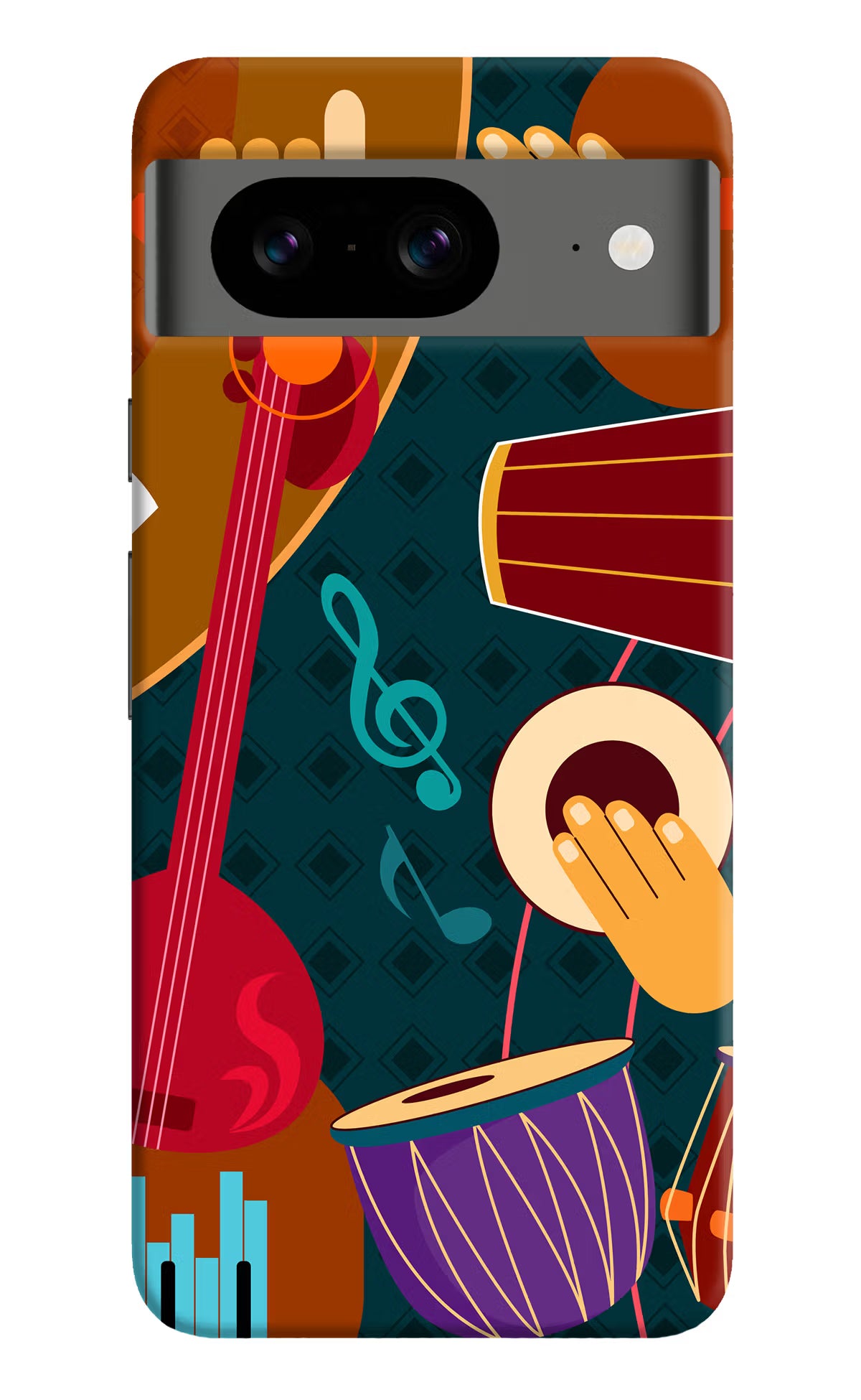 Music Instrument Google Pixel 8 Hard Case Back Cover by Casekaro