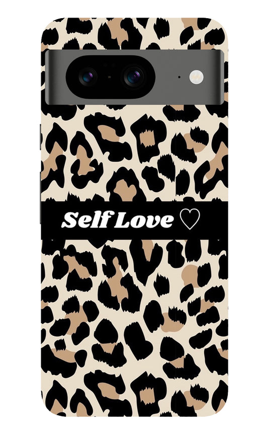 Leopard Print Self Love Google Pixel 8 Back Cover