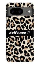 Leopard Print Self Love Google Pixel 8 Hard Case Back Cover by Casekaro