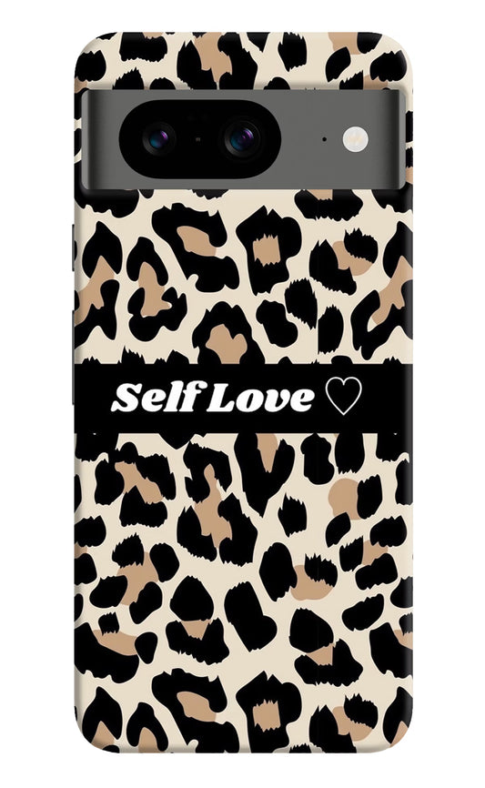 Leopard Print Self Love Google Pixel 8 Hard Case Back Cover by Casekaro