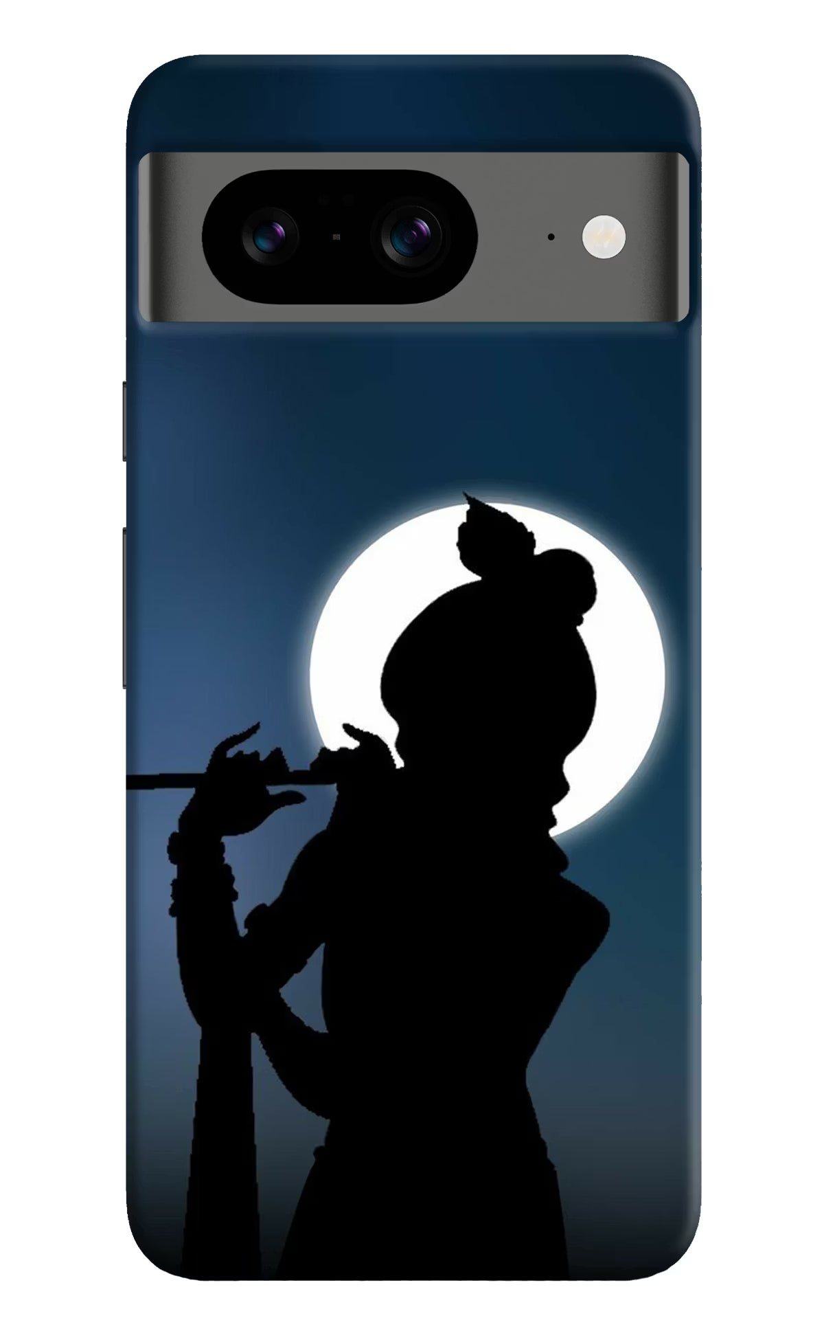 Shri Krishna Silhouette Google Pixel 8 Hard Case Back Cover by Casekaro