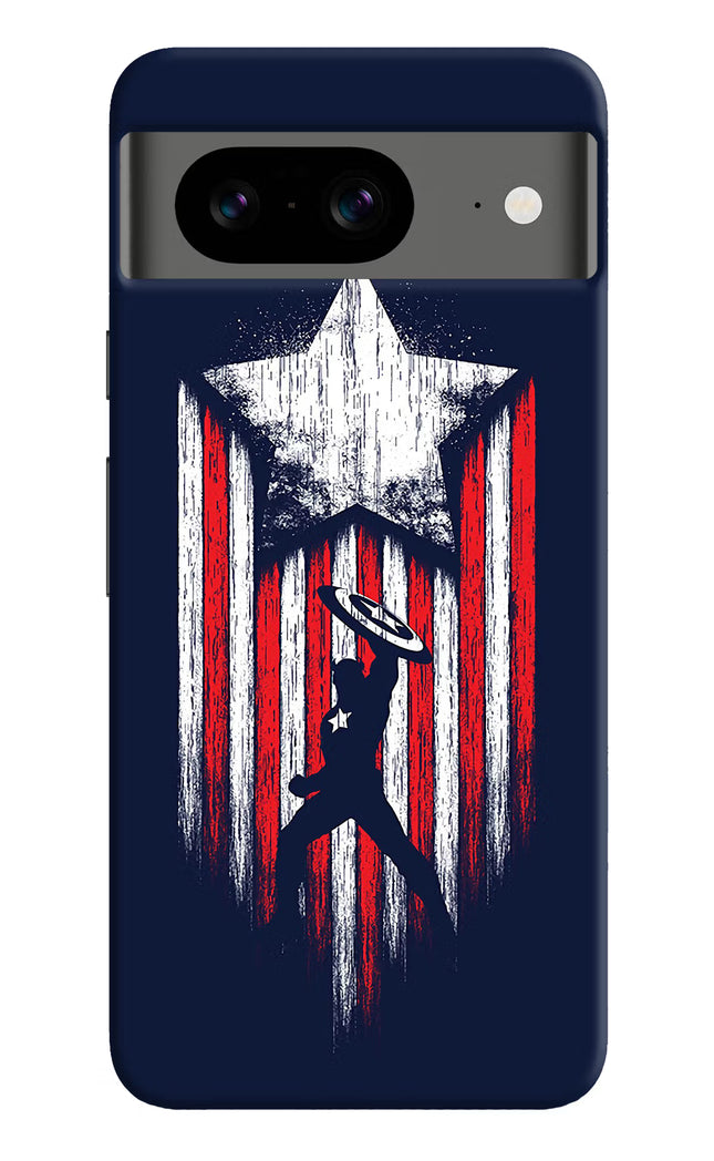 Captain America Marvel Art Google Pixel 8 Hard Case Back Cover by Casekaro