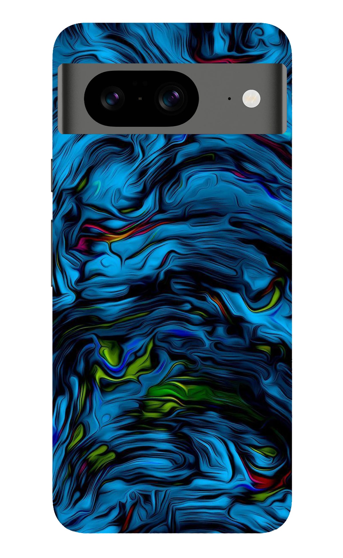 Dark Blue Abstract Google Pixel 8 Back Cover