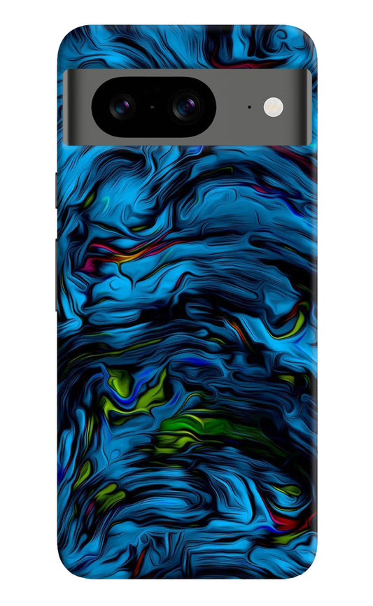 Dark Blue Abstract Google Pixel 8 Hard Case Back Cover by Casekaro