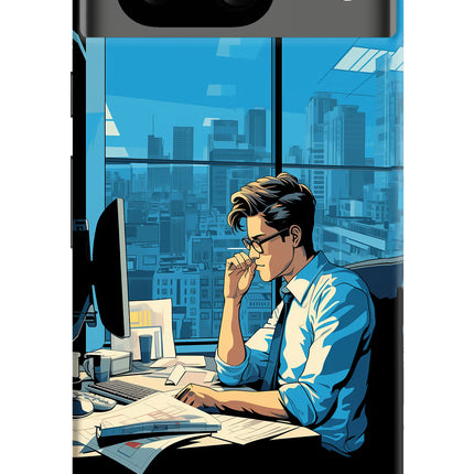 Focused Hustler (AI Generated) Google Pixel 8 Hard Case Back Cover by Casekaro
