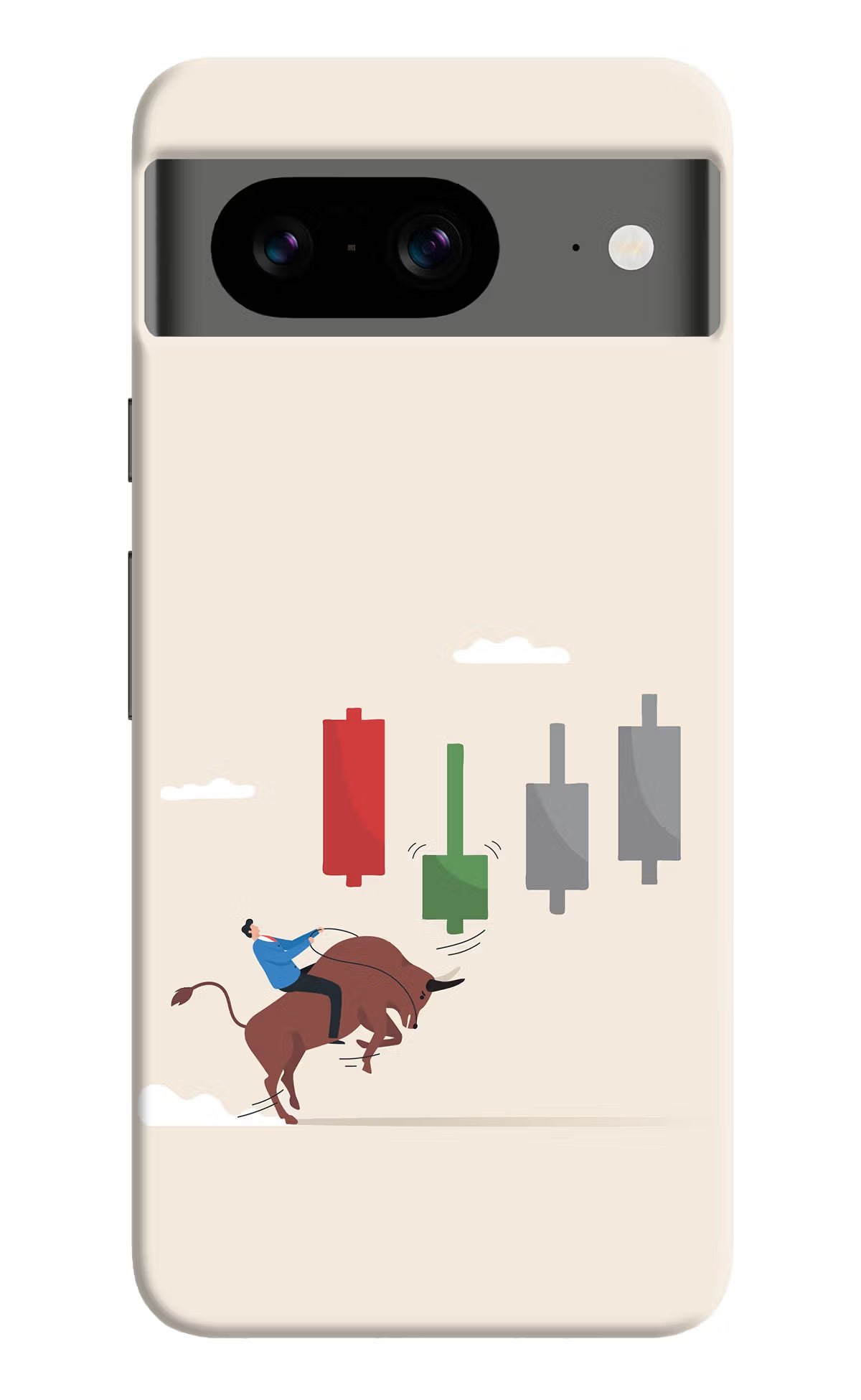 Bull Trading Momentum Google Pixel 8 Hard Case Back Cover by Casekaro