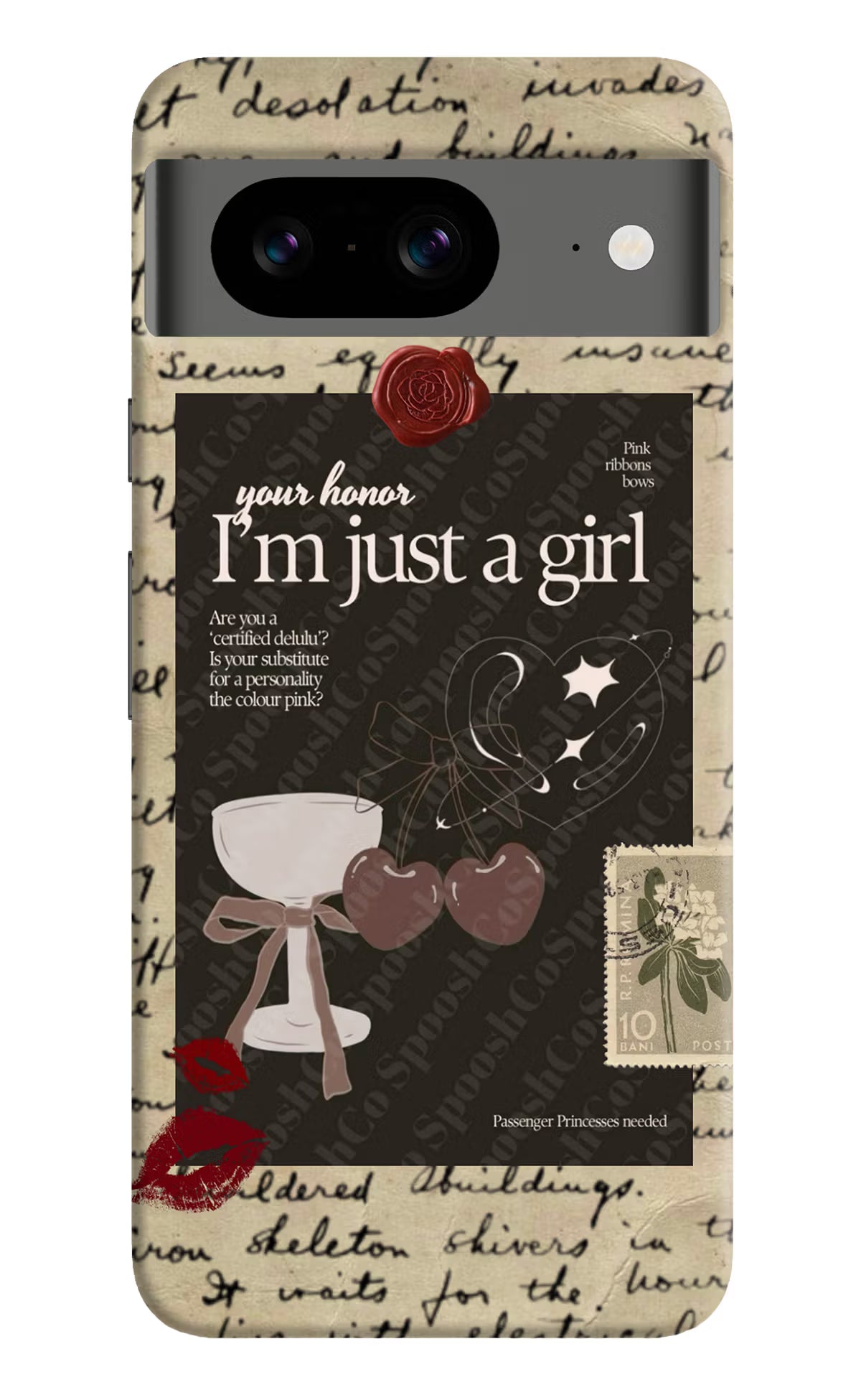 I am just a girl Google Pixel 8 Hard Case Back Cover by Casekaro