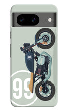 Classic Cafe Racer 99 Google Pixel 8 Hard Case Back Cover by Casekaro