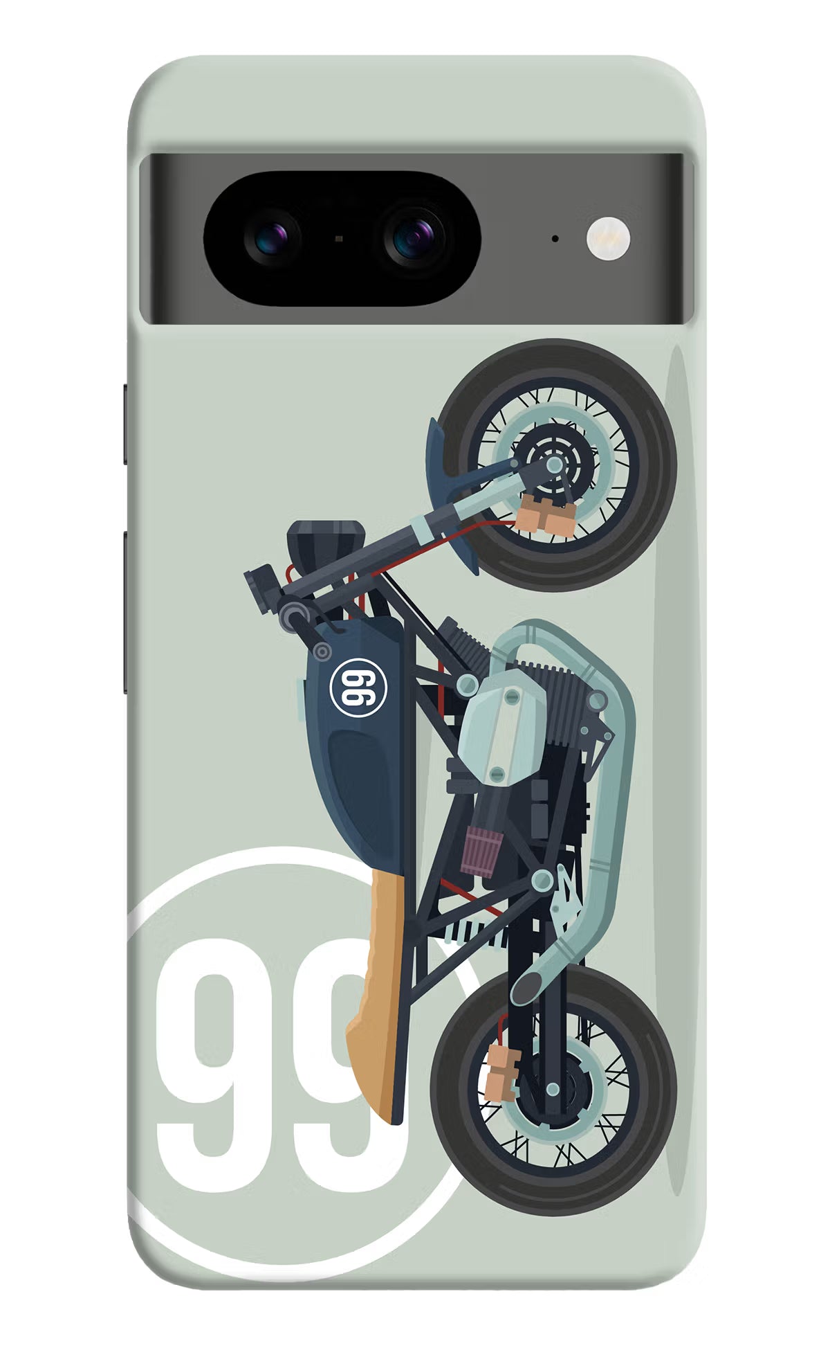Classic Cafe Racer 99 Google Pixel 8 Hard Case Back Cover by Casekaro