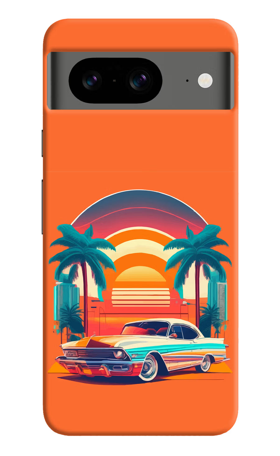 Palm Drive 80s Google Pixel 8 Back Cover, Hard case