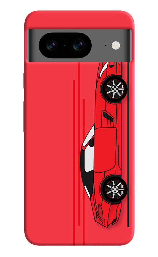 Red Velocity Google Pixel 8 Hard Case Back Cover by Casekaro