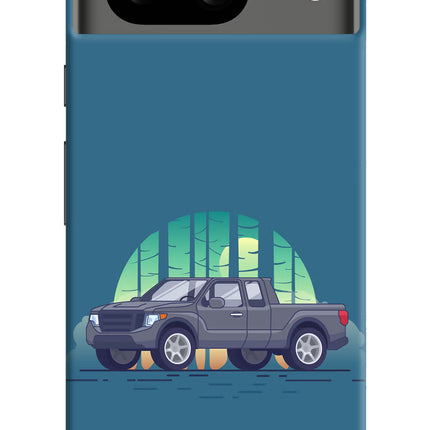 Retro Garage Vibe Google Pixel 8 Hard Case Back Cover by Casekaro