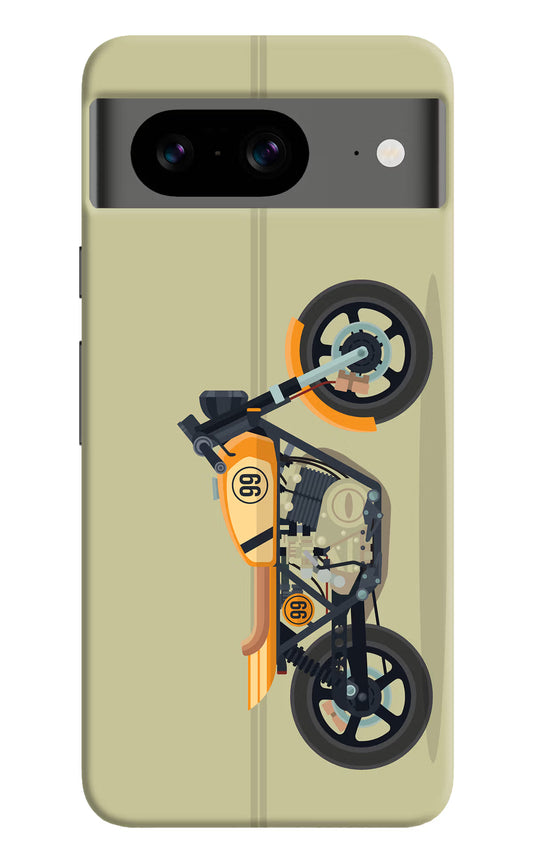 Vertical Speedster Google Pixel 8 Hard Case Back Cover by Casekaro