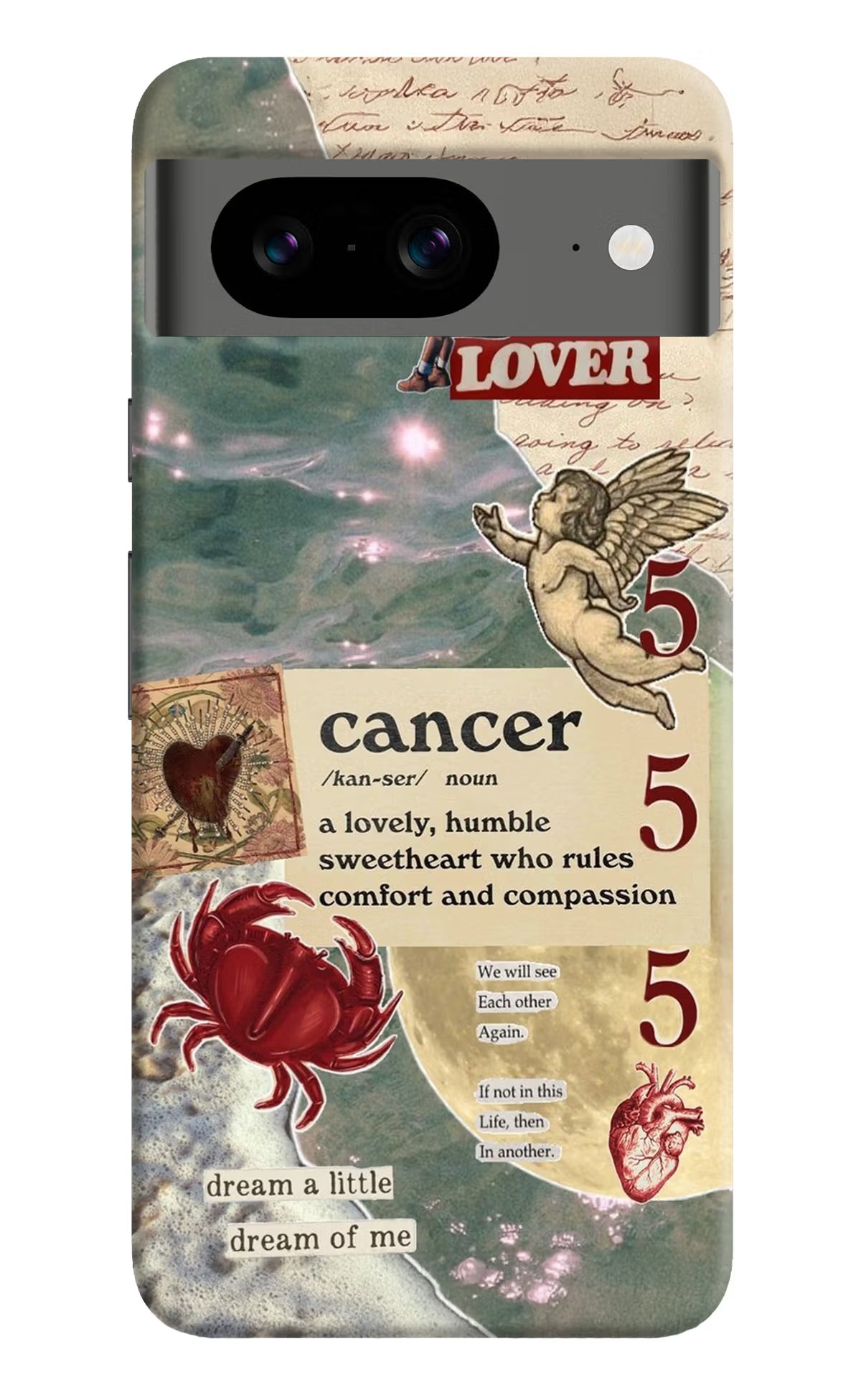 Cancer Zodiac Google Pixel 8 Hard Case Back Cover by Casekaro