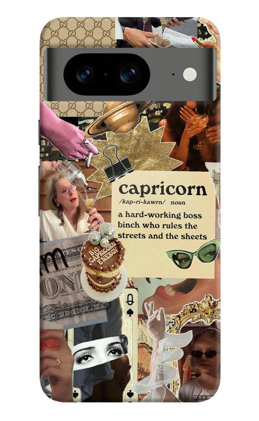 Capricorn Zodiac Google Pixel 8 Hard Case Back Cover by Casekaro