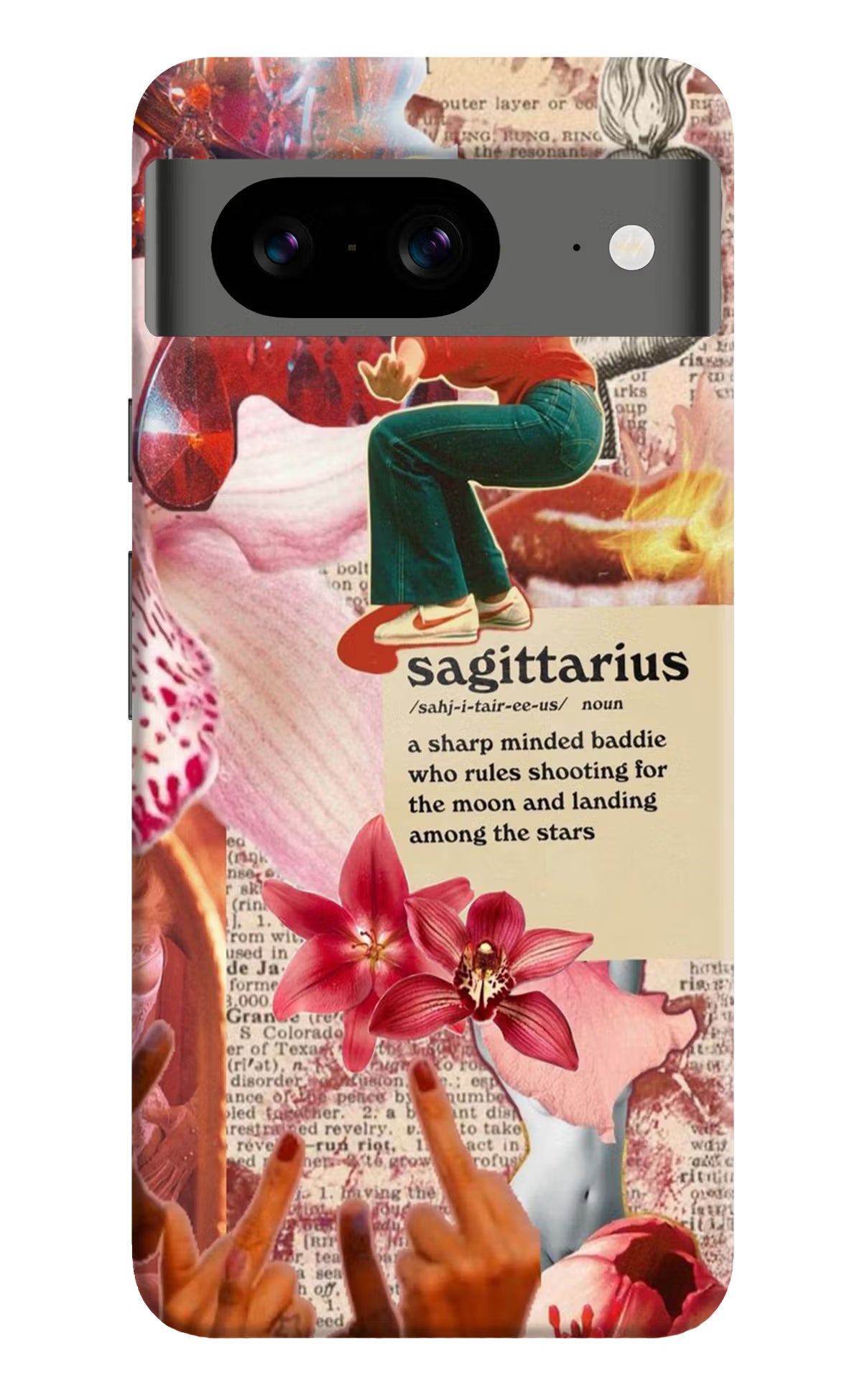 Sagittarius Zodiac Google Pixel 8 Hard Case Back Cover by Casekaro