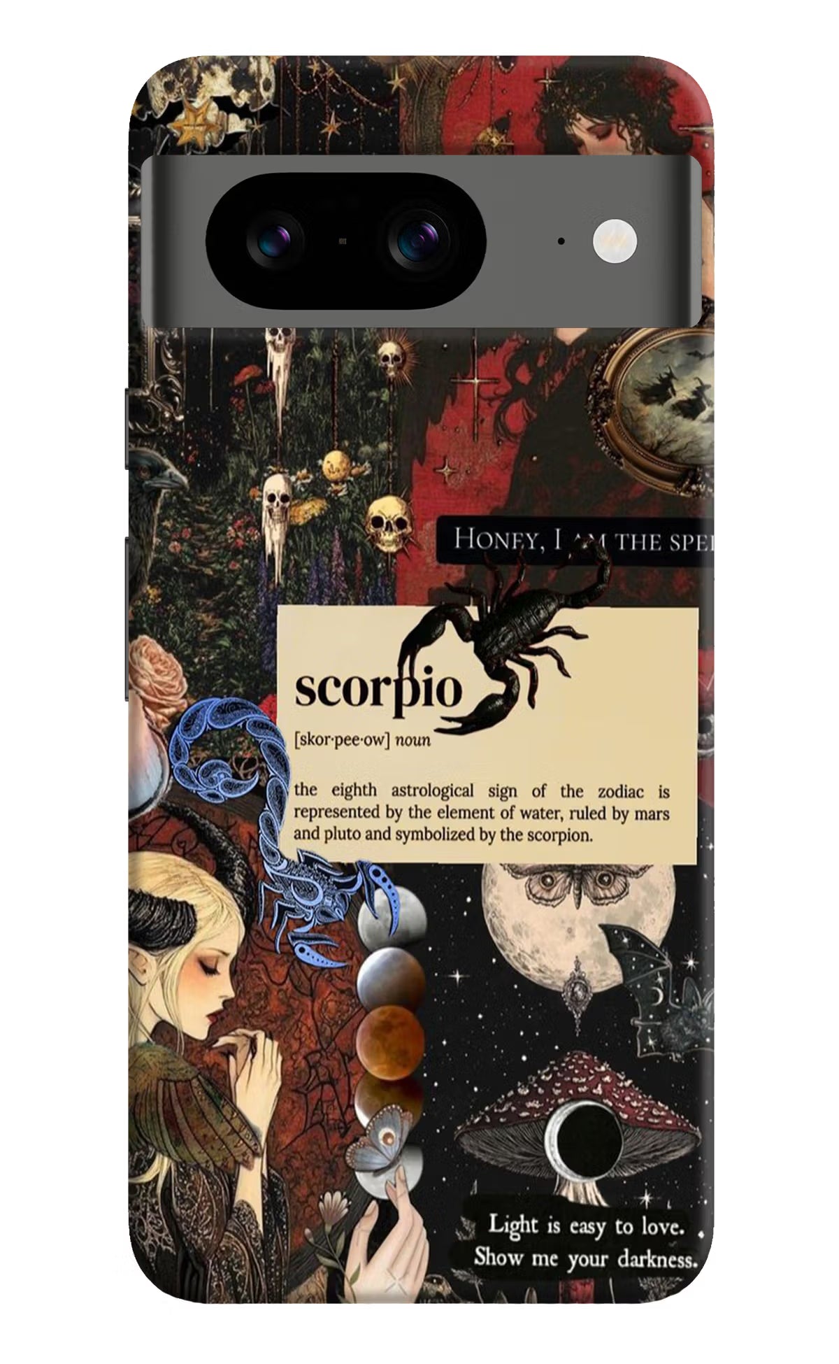 Scorpio Zodiac Google Pixel 8 Hard Case Back Cover by Casekaro