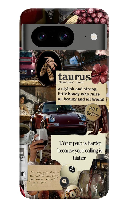 Taurus Zodiac Google Pixel 8 Hard Case Back Cover by Casekaro