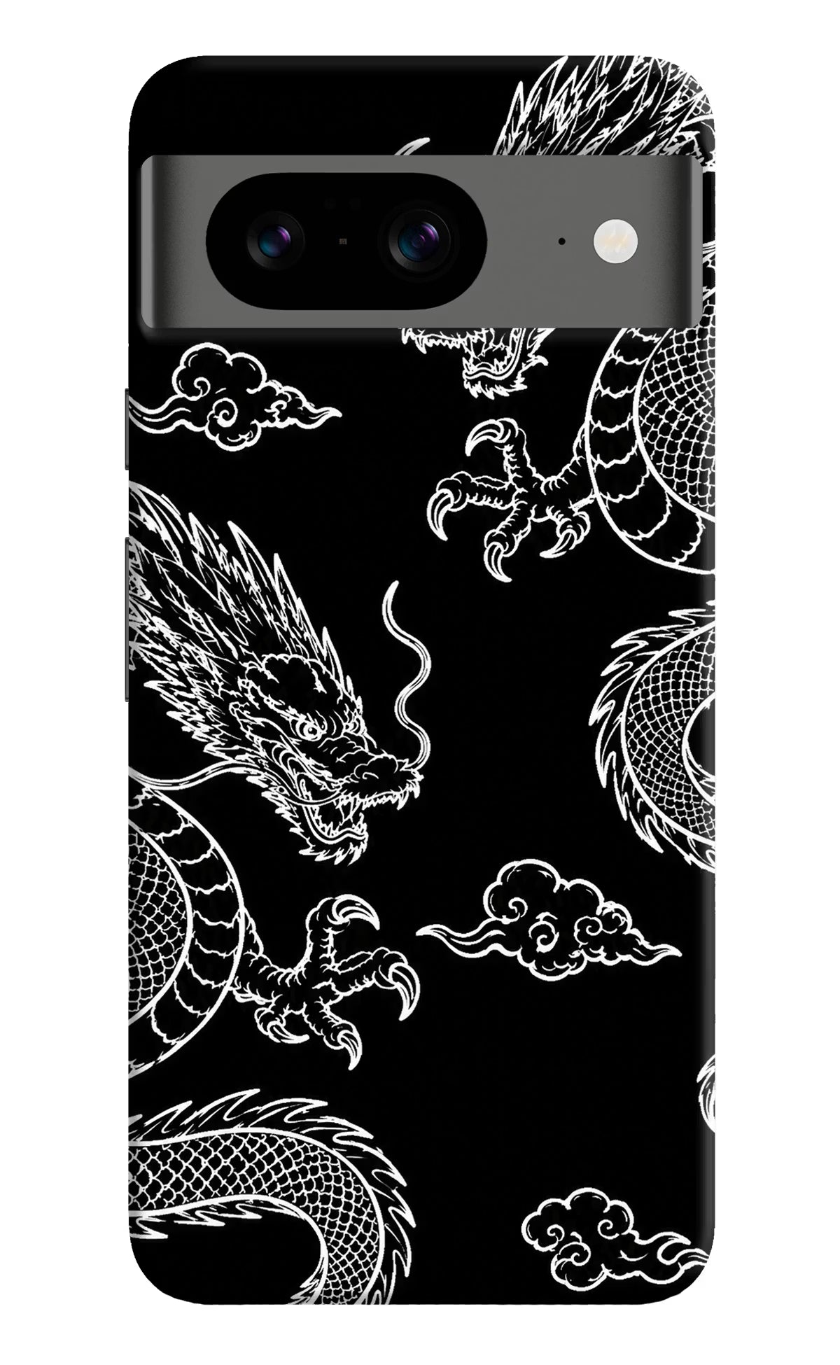 Twin Dragons Google Pixel 8 Hard Case Back Cover by Casekaro