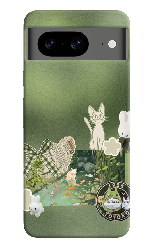 Aesthetic anime Google Pixel 8 Hard Case Back Cover by Casekaro