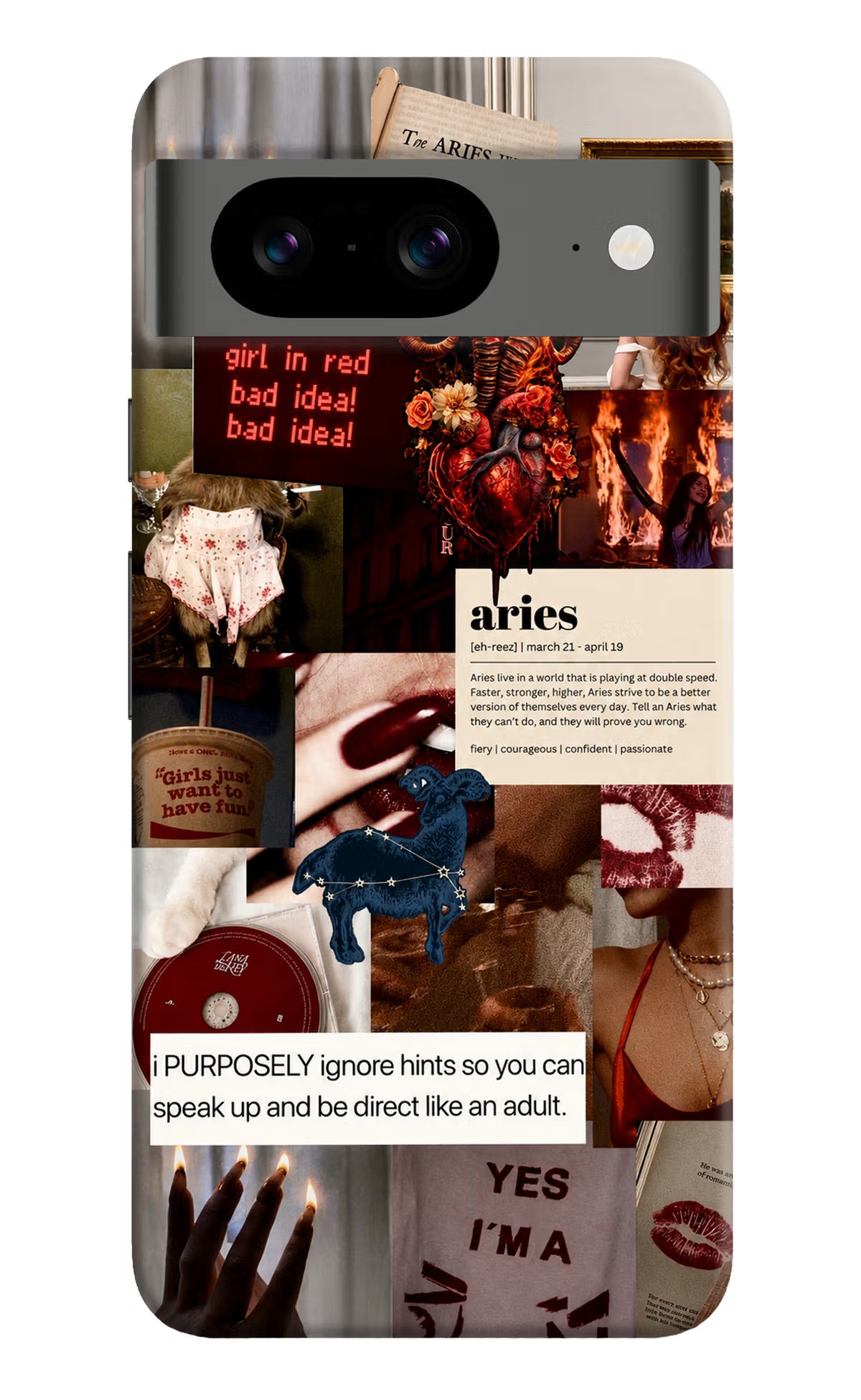 Zodiac Aries Google Pixel 8 Back Cover