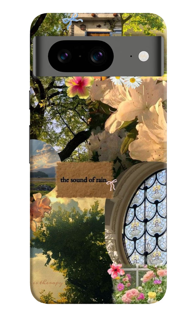 Rain Google Pixel 8 Hard Case Back Cover by Casekaro