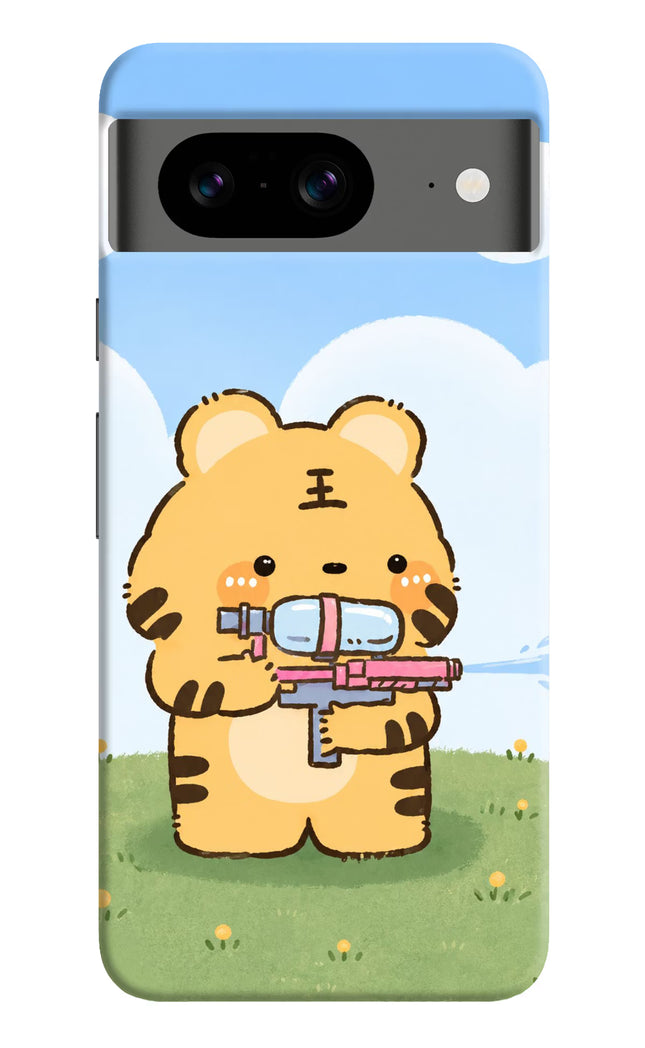 Tiger Treat Google Pixel 8 Hard Case Back Cover by Casekaro