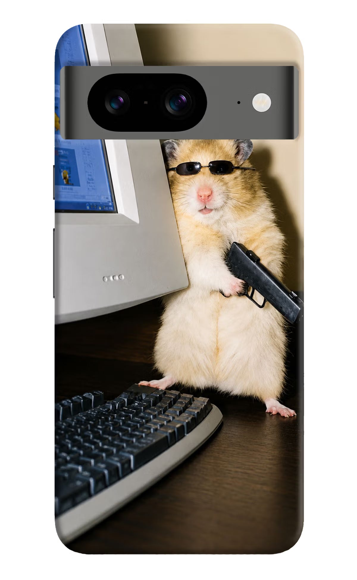 Hacker Hamster Google Pixel 8 Back Cover