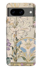 White Lily Google Pixel 8 Back Cover