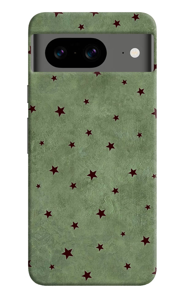 Green Stars Google Pixel 8 Hard Case Back Cover by Casekaro