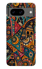 Folk Print Google Pixel 8 Hard Case Back Cover by Casekaro