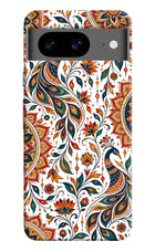 White Mayura Google Pixel 8 Hard Case Back Cover by Casekaro