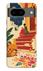 Diwali Rangoli Google Pixel 8 Hard Case Back Cover by Casekaro