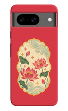 Pink Lotus Google Pixel 8 Hard Case Back Cover by Casekaro
