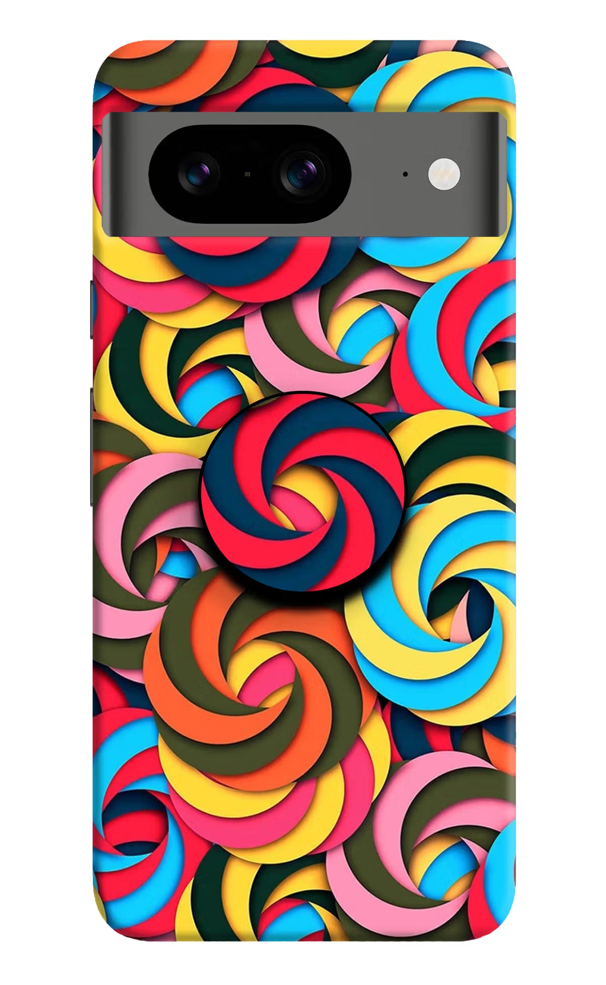 Spiral Pattern Google Pixel 8 Pop Case by Casekaro